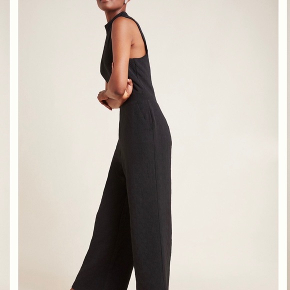 2xHP! Anthropologie Wide Leg Jacquard Jumpsuit NWT Women’s Size Small - Picture 2 of 14